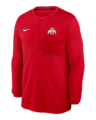 Ohio State Sideline Coach Men's Nike Dri-FIT College Long-Sleeve